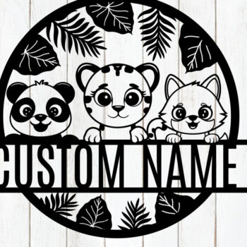 Intra απο ξύλο plywood 3mm-4mm πάχος – Εξατομικευμένη δέσμη πινακίδων ονόματος ζώου Δίασταση  20x20 cm INTRAFABR-118293581 - Image 2