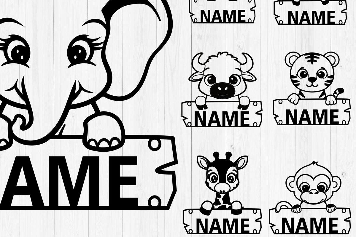 Intra απο ξύλο plywood 3mm-4mm πάχος – Εξατομικευμένη δέσμη πινακίδων ονόματος ζώου Δίασταση  20x20 cm INTRAFABR-117898838