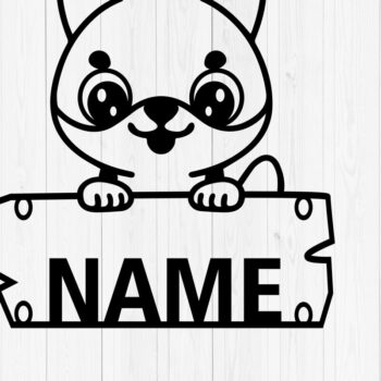 Intra απο ξύλο plywood 3mm-4mm πάχος – Εξατομικευμένη δέσμη πινακίδων ονόματος ζώου Δίασταση  20x20 cm INTRAFABR-117898838 - Image 7