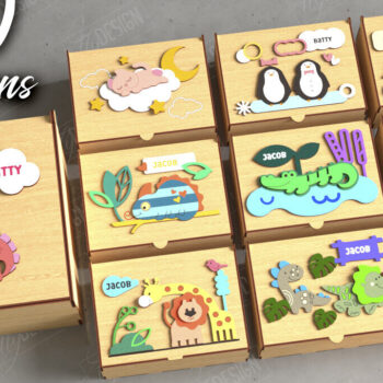 Intra απο ξύλο plywood 3mm-4mm πάχος – Εξατομικευμένη δέσμη Baby Memory Boxes Δίασταση 20x20 cm INTRAFABR-111357301 - Image 1