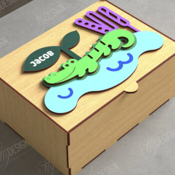 Intra απο ξύλο plywood 3mm-4mm πάχος – Εξατομικευμένη δέσμη Baby Memory Boxes Δίασταση 20x20 cm INTRAFABR-111357301 - Image 2