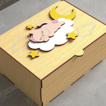 Intra απο ξύλο plywood 3mm-4mm πάχος – Εξατομικευμένη δέσμη Baby Memory Boxes Δίασταση 20x20 cm INTRAFABR-111357301 - Image 4