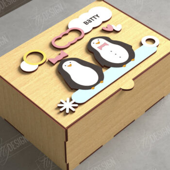 Intra απο ξύλο plywood 3mm-4mm πάχος – Εξατομικευμένη δέσμη Baby Memory Boxes Δίασταση 20x20 cm INTRAFABR-111357301 - Image 5