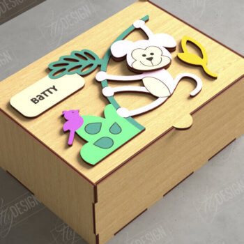Intra απο ξύλο plywood 3mm-4mm πάχος – Εξατομικευμένη δέσμη Baby Memory Boxes Δίασταση 20x20 cm INTRAFABR-111357301 - Image 6