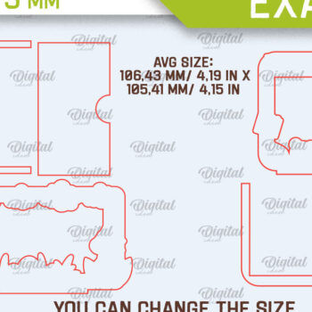 Intra απο ξύλο plywood 3mm-4mm πάχος – Εξατομικευμένη κορνίζα μωρών Δίασταση 20x20 cm INTRAFABR-98063253 - Image 2