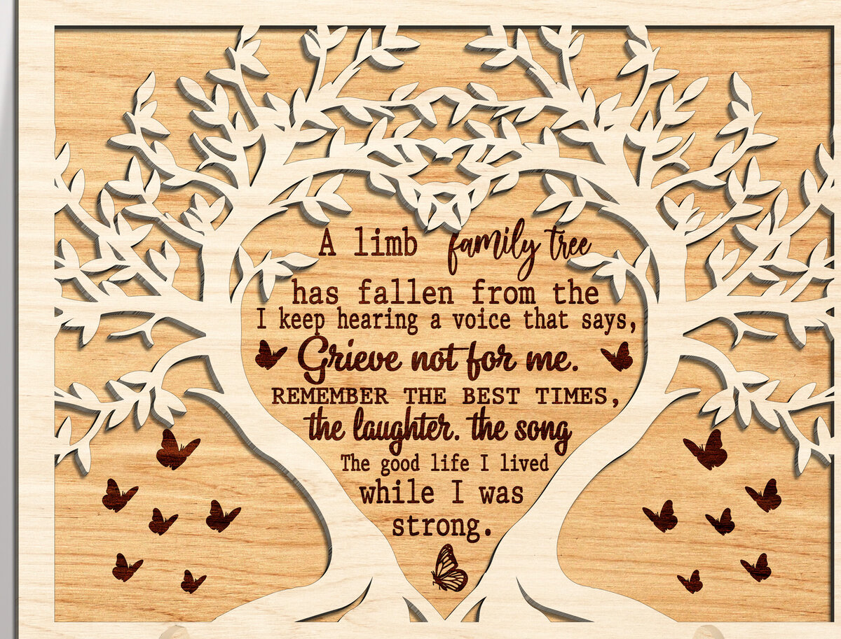 Intra απο ξύλο plywood 3mm-4mm πάχος – Εξατομικευμένο δώρο πένθους Δίασταση  20x20 cm INTRAFABR-99641884