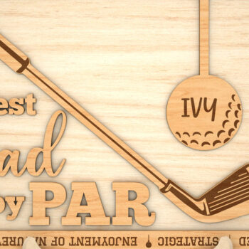 Intra απο ξύλο plywood 3mm-4mm πάχος – Personalized Best Dad by Par Sign Δίασταση  40x30 cm INTRAFABR-99992095 - Image 2