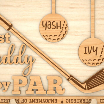 Intra απο ξύλο plywood 3mm-4mm πάχος – Personalized Best Dad by Par Sign Δίασταση  40x30 cm INTRAFABR-99992095 - Image 3
