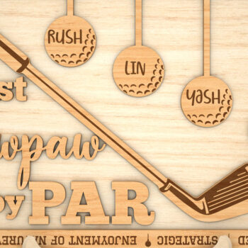 Intra απο ξύλο plywood 3mm-4mm πάχος – Personalized Best Dad by Par Sign Δίασταση  40x30 cm INTRAFABR-99992095 - Image 5
