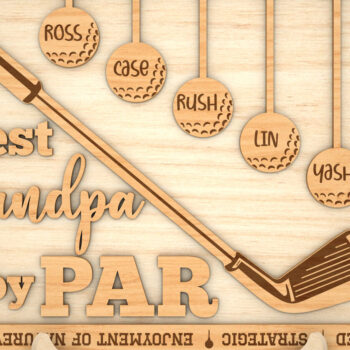 Intra απο ξύλο plywood 3mm-4mm πάχος – Personalized Best Dad by Par Sign Δίασταση  40x30 cm INTRAFABR-99992095 - Image 7