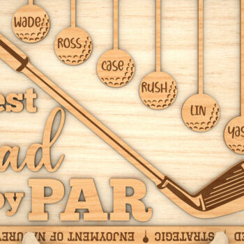 Intra απο ξύλο plywood 3mm-4mm πάχος – Personalized Best Dad by Par Sign Δίασταση  40x30 cm INTRAFABR-99992095 - Image 8