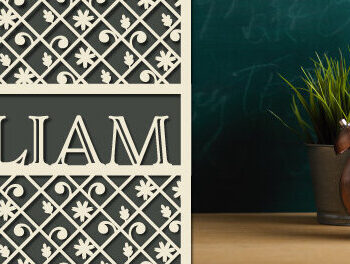 Intra απο ξύλο plywood 3mm-4mm πάχος – Εξατομικευμένο σετ κοπής χαρτιού για κάρτα γενεθλίων Δίασταση 20x20 cm INTRAFABR-74832239 - Image 2