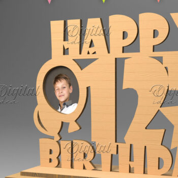 Intra απο ξύλο plywood 3mm-4mm πάχος – Προσωποποιημένη γενεθλίων Δίασταση  20x20 cm INTRAFABR-83160612 - Image 1