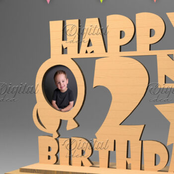 Intra απο ξύλο plywood 3mm-4mm πάχος – Προσωποποιημένη γενεθλίων Δίασταση  20x20 cm INTRAFABR-83157840 - Image 1