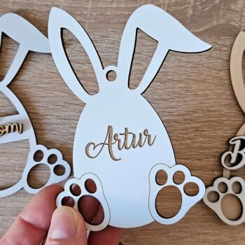 Intra απο ξύλο plywood 3mm-4mm πάχος – Εξατομικευμένη κοπή ετικετών για Πασχαλινό Καλάθι Λαγουδάκι Δίασταση 20x20 cm INTRAFABR-118353120 - Image 6