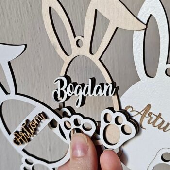 Intra απο ξύλο plywood 3mm-4mm πάχος – Εξατομικευμένη κοπή ετικετών για Πασχαλινό Καλάθι Λαγουδάκι Δίασταση 20x20 cm INTRAFABR-118353120 - Image 8