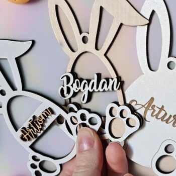 Intra απο ξύλο plywood 3mm-4mm πάχος – Εξατομικευμένη κοπή ετικετών για Πασχαλινό Καλάθι Λαγουδάκι Δίασταση 20x20 cm INTRAFABR-118353120 - Image 10