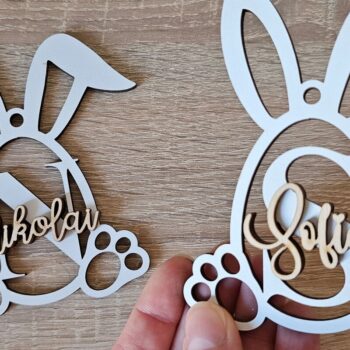 Intra απο ξύλο plywood 3mm-4mm πάχος – Εξατομικευμένο Πασχαλινό Μπάνι Ετικέτα Δίασταση  20x20 cm INTRAFABR-118353408 - Image 2