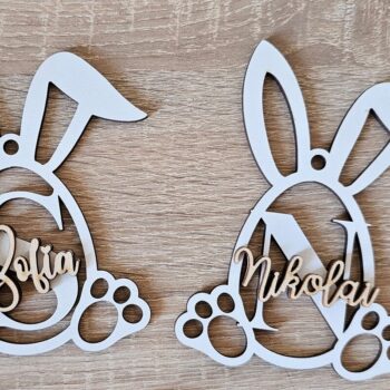 Intra απο ξύλο plywood 3mm-4mm πάχος – Εξατομικευμένο Πασχαλινό Μπάνι Ετικέτα Δίασταση  20x20 cm INTRAFABR-118353408 - Image 4