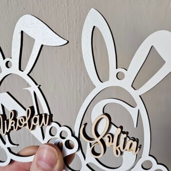 Intra απο ξύλο plywood 3mm-4mm πάχος – Εξατομικευμένο Πασχαλινό Μπάνι Ετικέτα Δίασταση  20x20 cm INTRAFABR-118353408 - Image 6