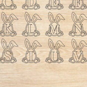 Intra απο ξύλο plywood 3mm-4mm πάχος – Εξατομικευμένο Πασχαλινό Μπάνι Ετικέτα Δίασταση  20x20 cm INTRAFABR-118353408 - Image 10