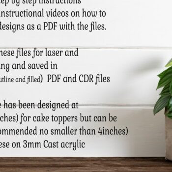 Intra απο ξύλο plywood 3mm-4mm πάχος – Personalized Butterfly Cake Topper Δίασταση  20x20 cm INTRAFABR-121690636 - Image 5