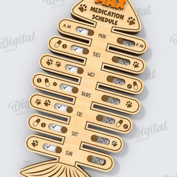 Intra απο ξύλο plywood 3mm-4mm πάχος – Personalized Cat Tracker Δίασταση  20x20 cm INTRAFABR-118908637 - Image 1