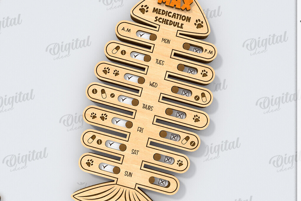 Intra απο ξύλο plywood 3mm-4mm πάχος – Personalized Cat Tracker Δίασταση  20x20 cm INTRAFABR-118908637