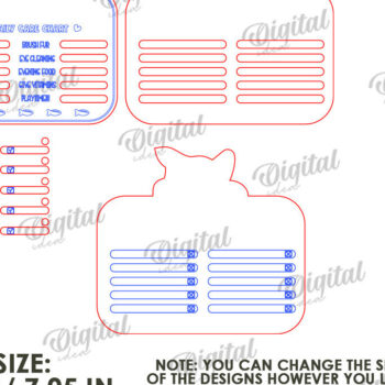 Intra απο ξύλο plywood 3mm-4mm πάχος – Personalized Cat Tracker Δίασταση  20x20 cm INTRAFABR-118908748 - Image 2