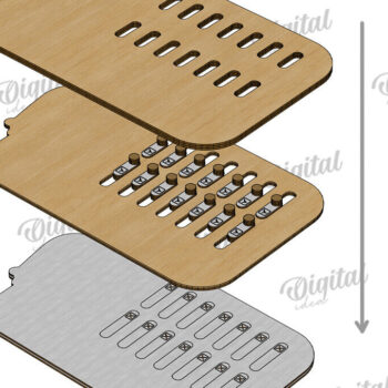 Intra απο ξύλο plywood 3mm-4mm πάχος – Personalized Cat Tracker Δίασταση  20x20 cm INTRAFABR-118908547 - Image 3