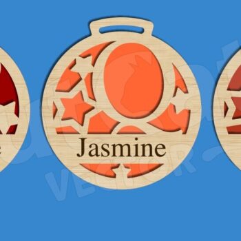 Intra απο ξύλο plywood 3mm-4mm πάχος – Εξατομικευμένες Χριστουγεννιάτικες Μπάλες Αλφάβητο Δίασταση  20x20 cm INTRAFABR-119550811 - Image 7