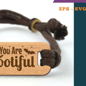 Intra απο ξύλο plywood 3mm-4mm πάχος – You Are Bootiful Bracelet Δίασταση  20x20 cm INTRAFABR-111384920