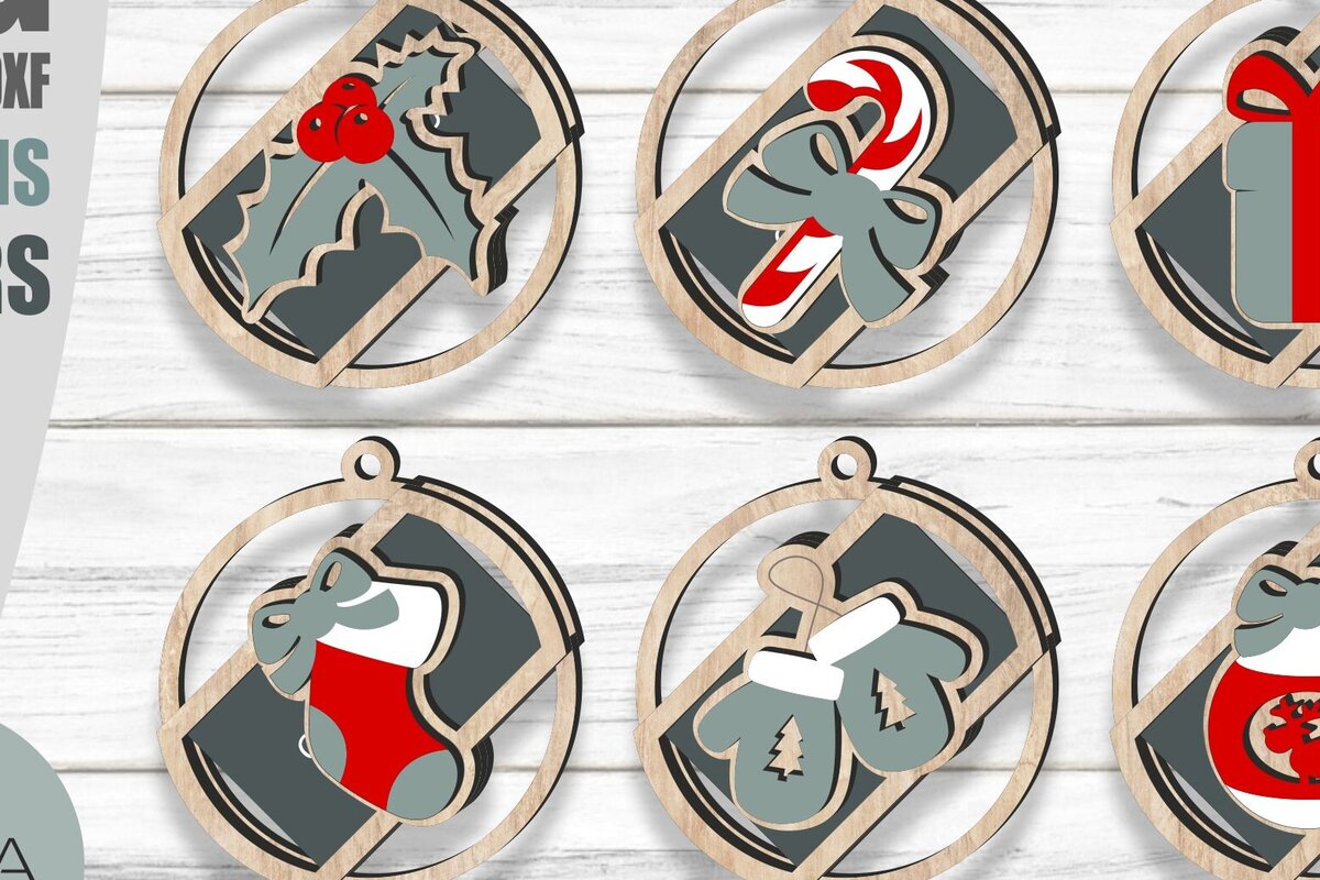 Intra απο ξύλο plywood 3mm-4mm πάχος – Εξατομικευμένη χριστουγεννιάτικη δωροκάρτα Δίασταση  20x20 cm INTRAFABR-80903504