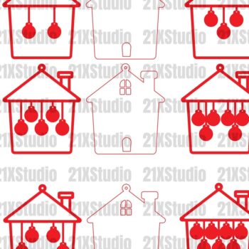 Intra απο ξύλο plywood 3mm-4mm πάχος – Εξατομικευμένο Χριστουγεννιάτικο Στολίδι Δίασταση  20x20 cm INTRAFABR-20704771 - Image 3