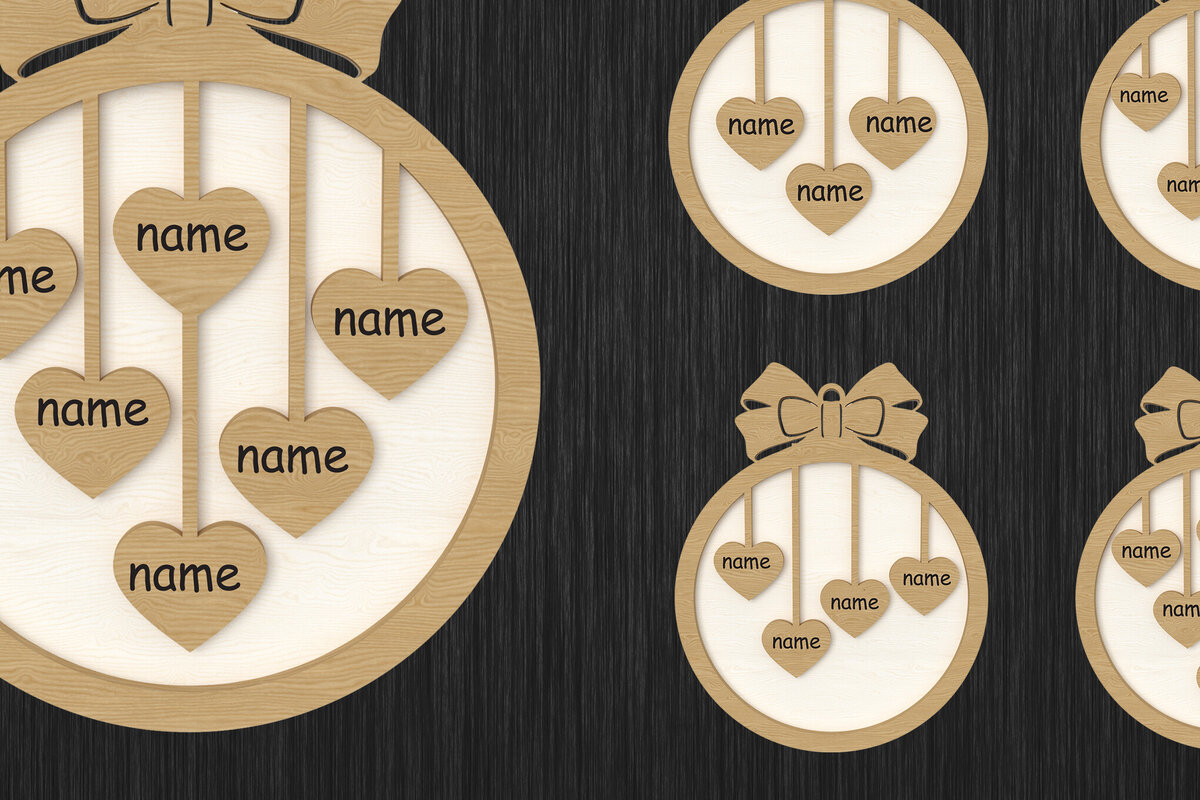 Intra απο ξύλο plywood 3mm-4mm πάχος – Εξατομικευμένο Χριστουγεννιάτικο Στολίδι Δίασταση  20x20 cm INTRAFABR-109448916