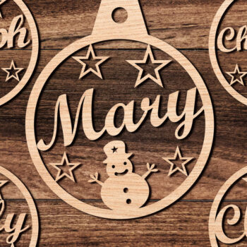 Intra απο ξύλο plywood 3mm-4mm πάχος – Εξατομικευμένη δέσμη Χριστουγεννιάτικων στολιδιών Δίασταση 20x20 cm INTRAFABR-109496235 - Image 6