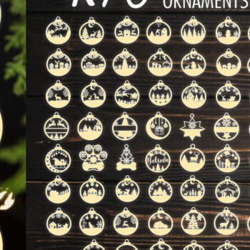 Intra απο ξύλο plywood 3mm-4mm πάχος – Προσωποποιημένα Χριστουγεννιάτικα Στολίδια Laser Δίασταση  20x20 cm INTRAFABR-118661606 - Image 1