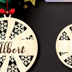 Intra απο ξύλο plywood 3mm-4mm πάχος – Προσωποποιημένα Χριστουγεννιάτικα Στολίδια Δίασταση  20x20 cm INTRAFABR-104982620