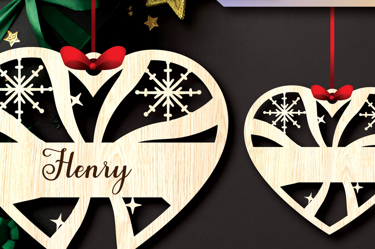 Intra απο ξύλο plywood 3mm-4mm πάχος – Προσωποποιημένα Χριστουγεννιάτικα Στολίδια Δίασταση  20x20 cm INTRAFABR-105040837