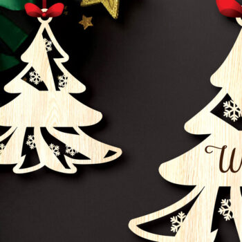 Intra απο ξύλο plywood 3mm-4mm πάχος – Προσωποποιημένα Χριστουγεννιάτικα Στολίδια Δίασταση  20x20 cm INTRAFABR-105041024 - Image 2