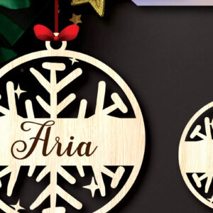 Intra απο ξύλο plywood 3mm-4mm πάχος – Προσωποποιημένα Χριστουγεννιάτικα Στολίδια Δίασταση  20x20 cm INTRAFABR-105049158