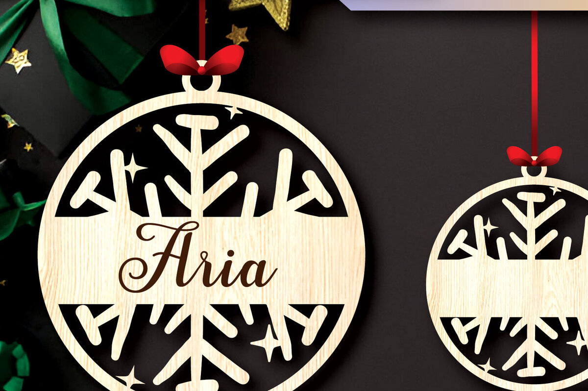 Intra απο ξύλο plywood 3mm-4mm πάχος – Προσωποποιημένα Χριστουγεννιάτικα Στολίδια Δίασταση  20x20 cm INTRAFABR-105049158