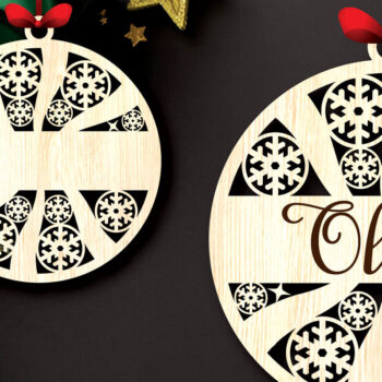 Intra απο ξύλο plywood 3mm-4mm πάχος – Προσωποποιημένα Χριστουγεννιάτικα Στολίδια Δίασταση 20x20 cm INTRAFABR-104982557 - Image 2