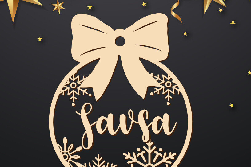 Intra απο ξύλο plywood 3mm-4mm πάχος – Εξατομικευμένα Χριστουγεννιάτικα Στολίδια Δίασταση  20x20 cm INTRAFABR-79232801