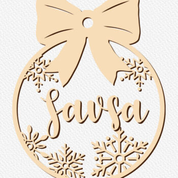 Intra απο ξύλο plywood 3mm-4mm πάχος – Εξατομικευμένα Χριστουγεννιάτικα Στολίδια Δίασταση  20x20 cm INTRAFABR-79232801 - Image 2