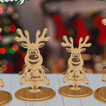 Intra απο ξύλο plywood 3mm-4mm πάχος – Εξατομικευμένες χριστουγεννιάτικες βάσεις κοπής με λέιζερ Δίασταση  20x20 cm INTRAFABR-79291077 - Image 1