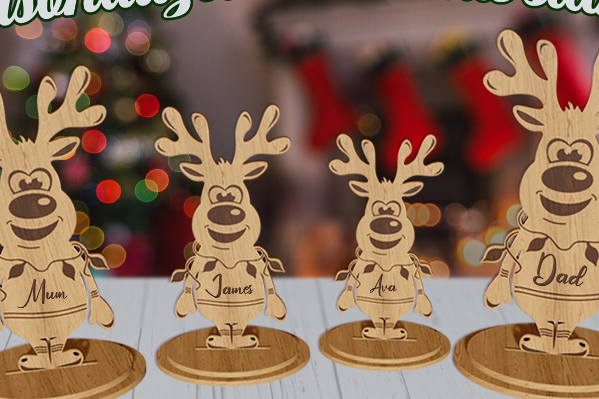 Intra απο ξύλο plywood 3mm-4mm πάχος – Εξατομικευμένες χριστουγεννιάτικες βάσεις κοπής με λέιζερ Δίασταση  20x20 cm INTRAFABR-79291077