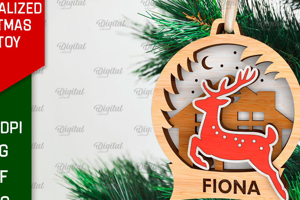 Intra απο ξύλο plywood 3mm-4mm πάχος – Εξατομικευμένο παιχνίδι Χριστουγεννιάτικου Δέντρου LaserCut Δίασταση  20x20 cm INTRAFABR-106663369