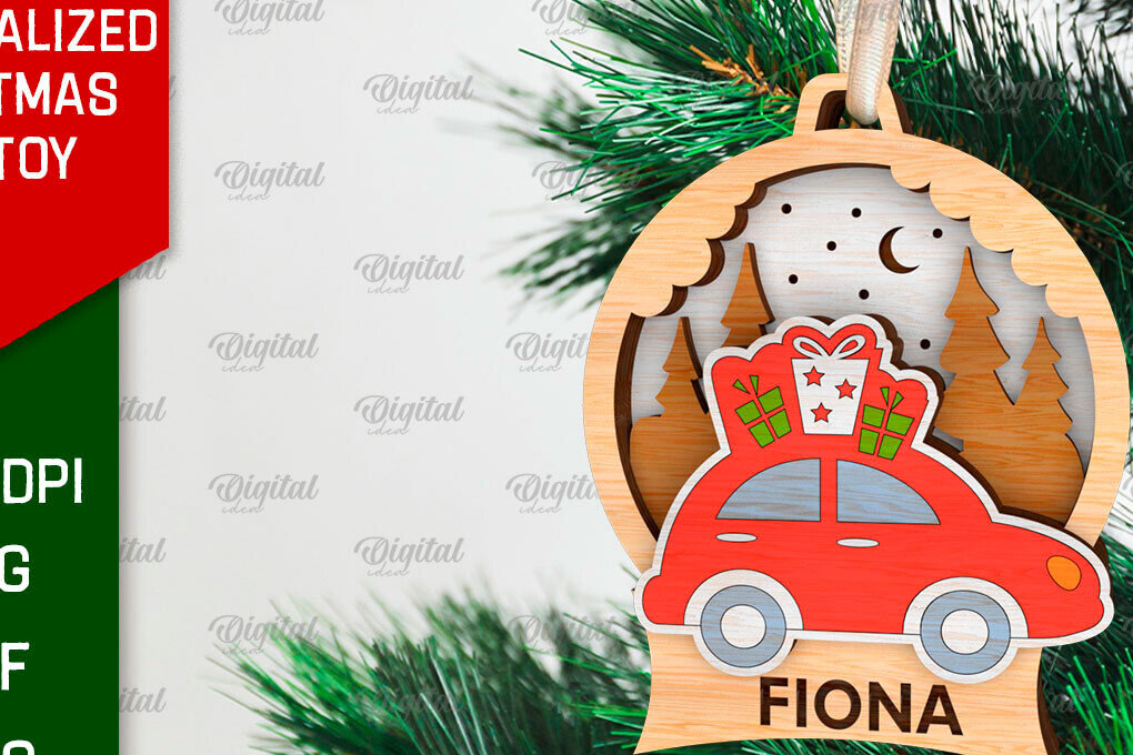 Intra απο ξύλο plywood 3mm-4mm πάχος – Εξατομικευμένο παιχνίδι Χριστουγεννιάτικου Δέντρου LaserCut Δίασταση  20x20 cm INTRAFABR-106663398