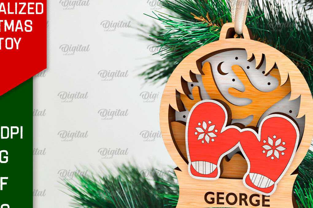 Intra απο ξύλο plywood 3mm-4mm πάχος – Εξατομικευμένο παιχνίδι Χριστουγεννιάτικου Δέντρου LaserCut Δίασταση  20x20 cm INTRAFABR-106663441